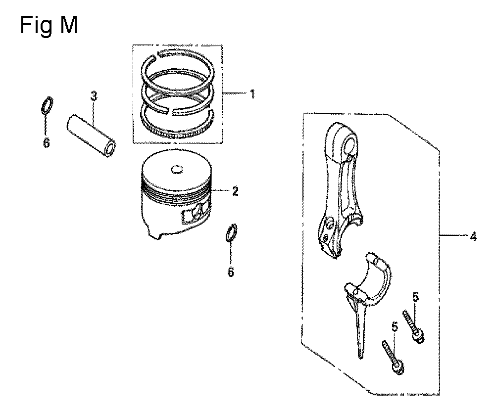 Fig-13 Diagram and Parts List for GX100U Type BE14 Honda Engine