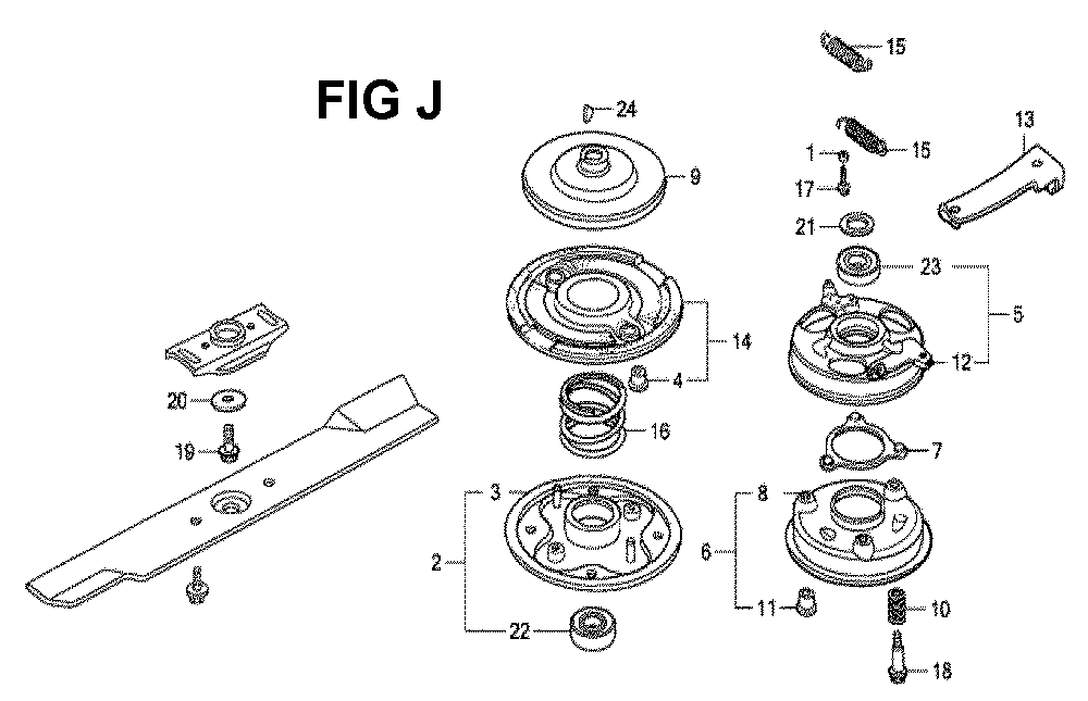 Fig-11 Diagram and Parts List for GXV160K1 Type SFY1 Honda Engine