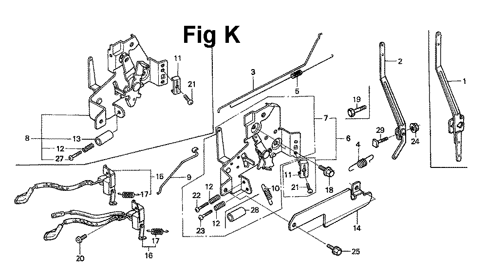 Fig-2 Diagram and Parts List for GXV120 Type A1L2 Honda Engine