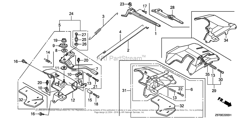 Control Diagram and Parts List for GX390UT2 (typeSMXC)(GCBCT-1000001) Honda Engine