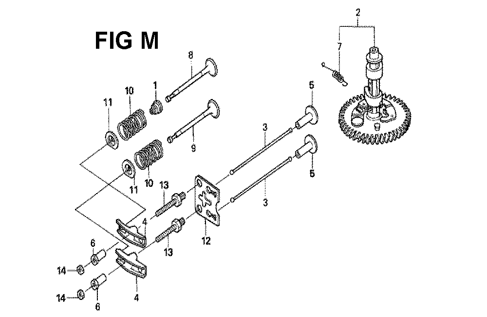 Fig-13 Diagram and Parts List for GXV160H2 Type N6W Honda Engine