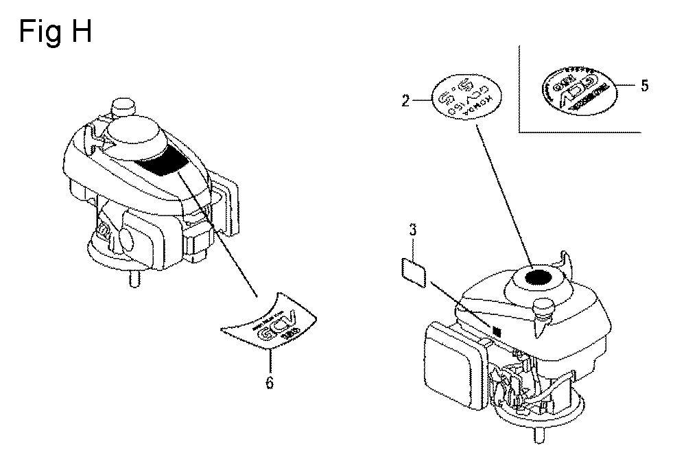Fig-8 Diagram and Parts List for GCV160LE Type A2A9A Honda Engine