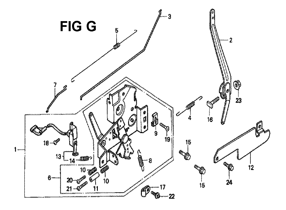 Fig-13 Diagram and Parts List for GXV140 Type A1K6 Honda Engine