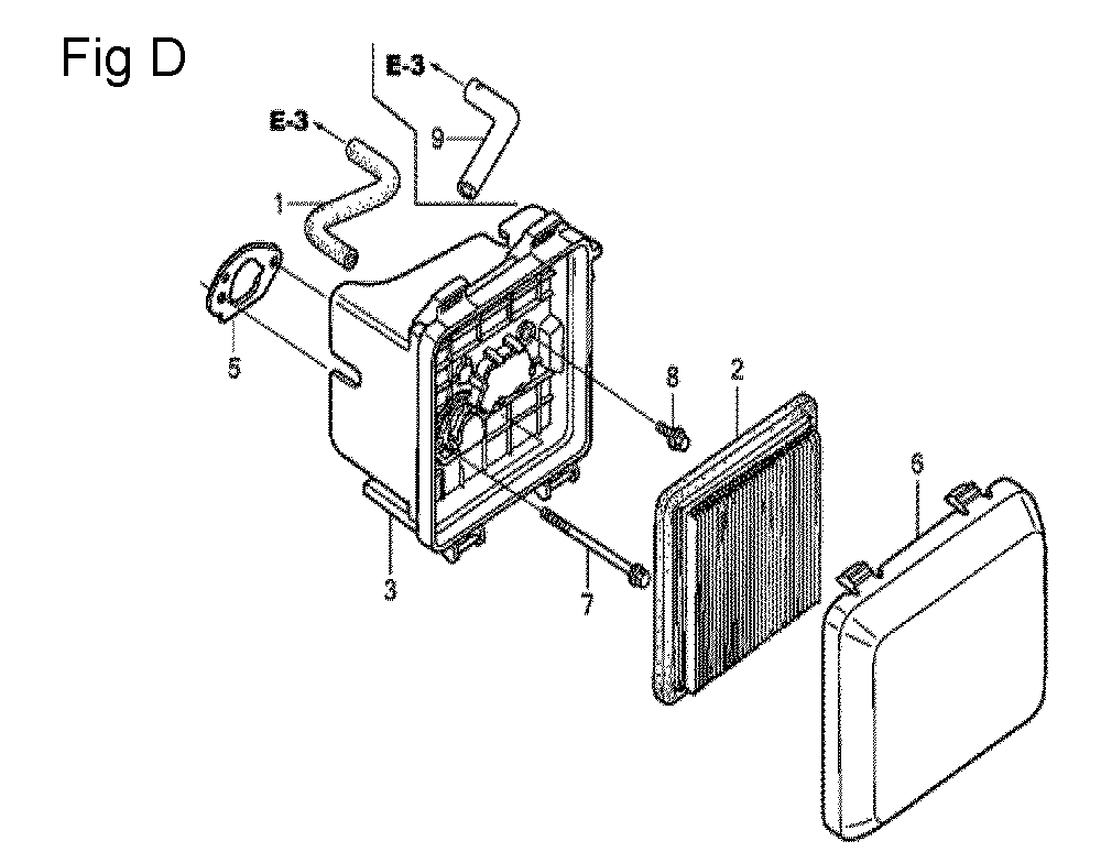 Fig-4 Diagram and Parts List for GCV160LA0 Type A1AF Honda Engine