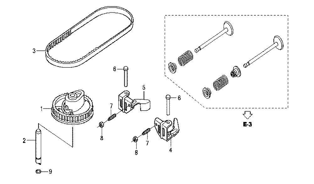 Fig-0 Diagram and Parts List for GCV160LA Type A1AF Honda Engine