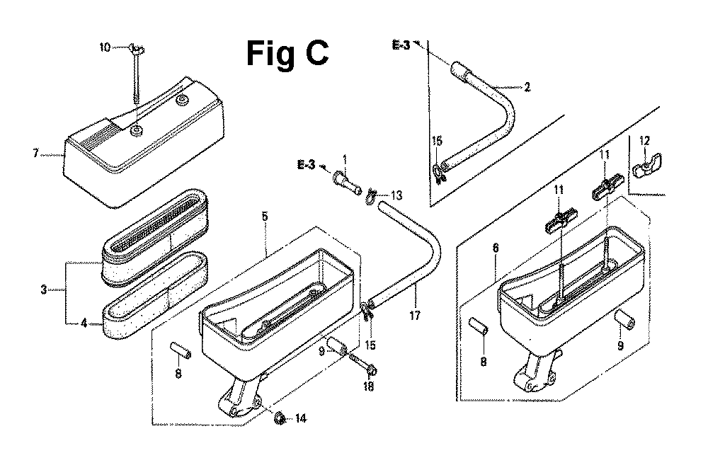 Fig-12 Diagram and Parts List for GXV120 Type PF Honda Engine