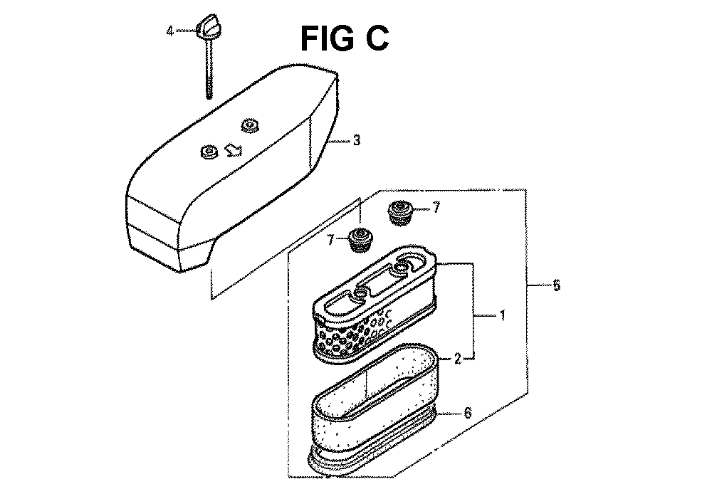 Fig-2 Diagram and Parts List for GXV160K1 Type N6S Honda Engine