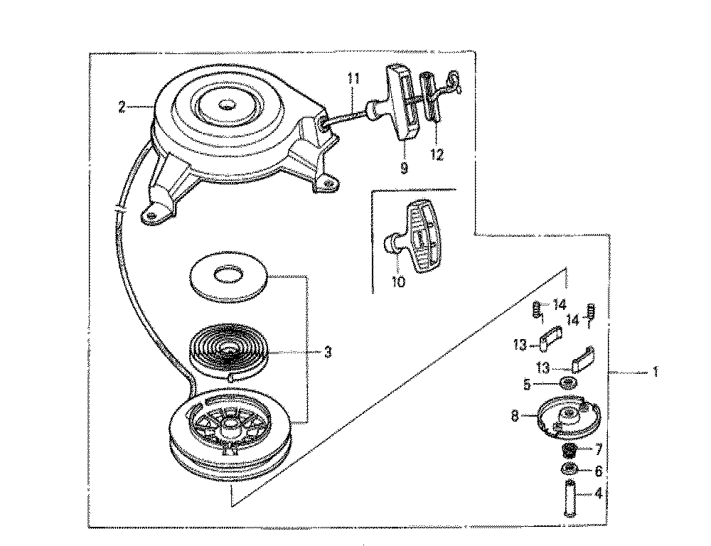 Fig-0 Diagram and Parts List for GXV140 Type A1Y Honda Engine