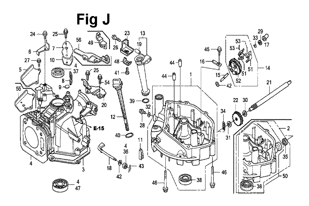 Fig-10 Diagram and Parts List for GXV160UH2 Type A1AS Honda Engine