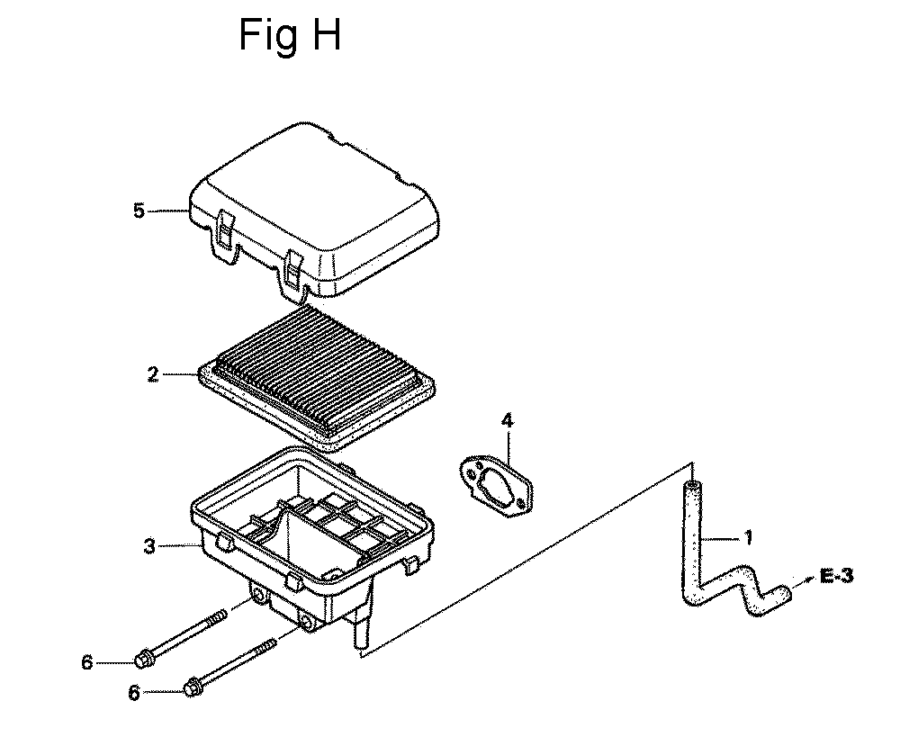 Fig-8 Diagram and Parts List for GC160 Type QHA2 Honda Engine