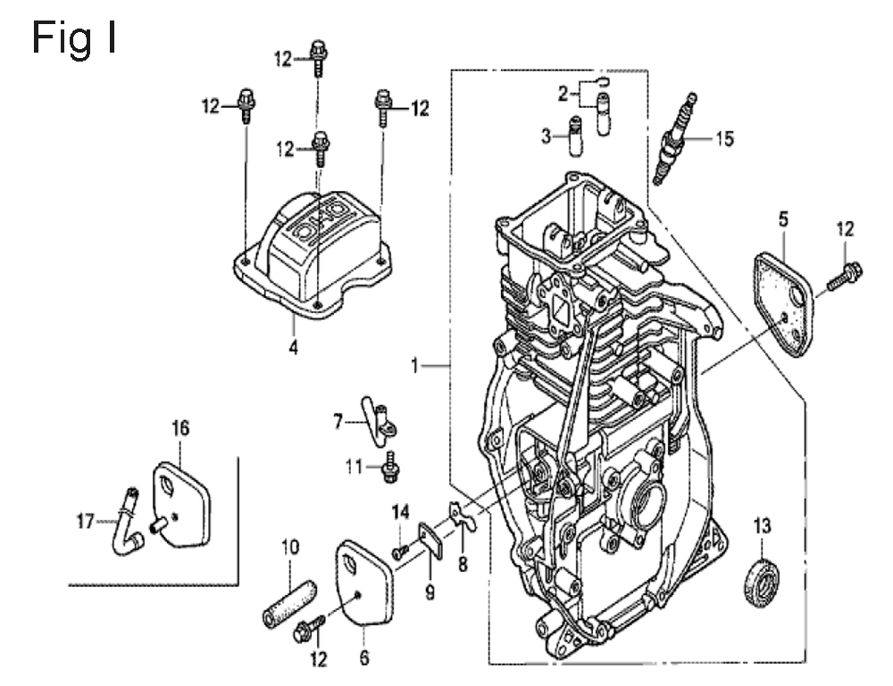 Fig-9 Diagram and Parts List for GX100U Type SA2 Honda Engine