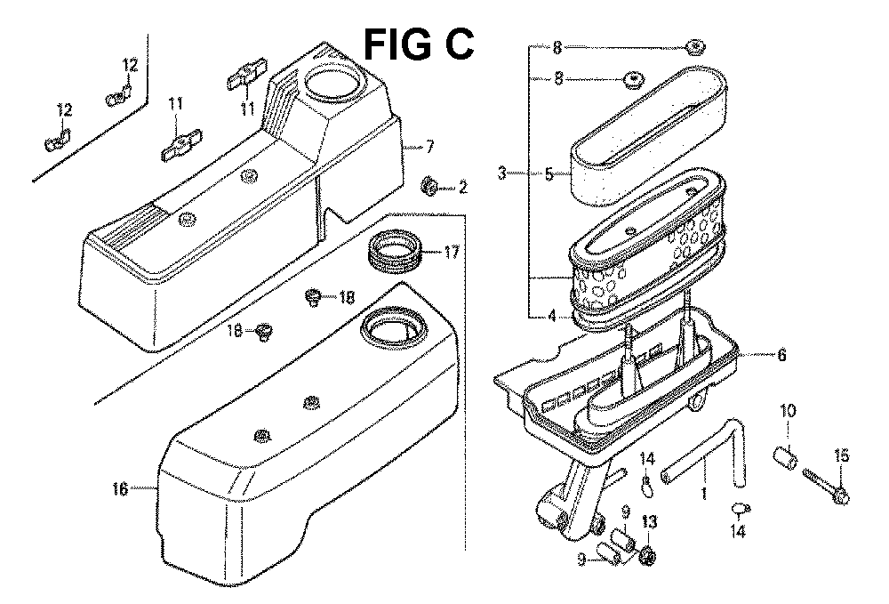 Fig-12 Diagram and Parts List for GXV160 Type N4 Honda Engine