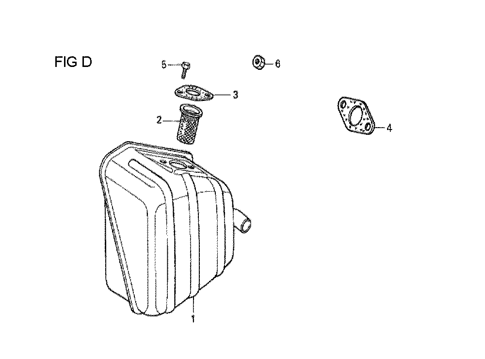 Fig-4 Diagram and Parts List for GX120T1 Type VPR4 Honda Engine