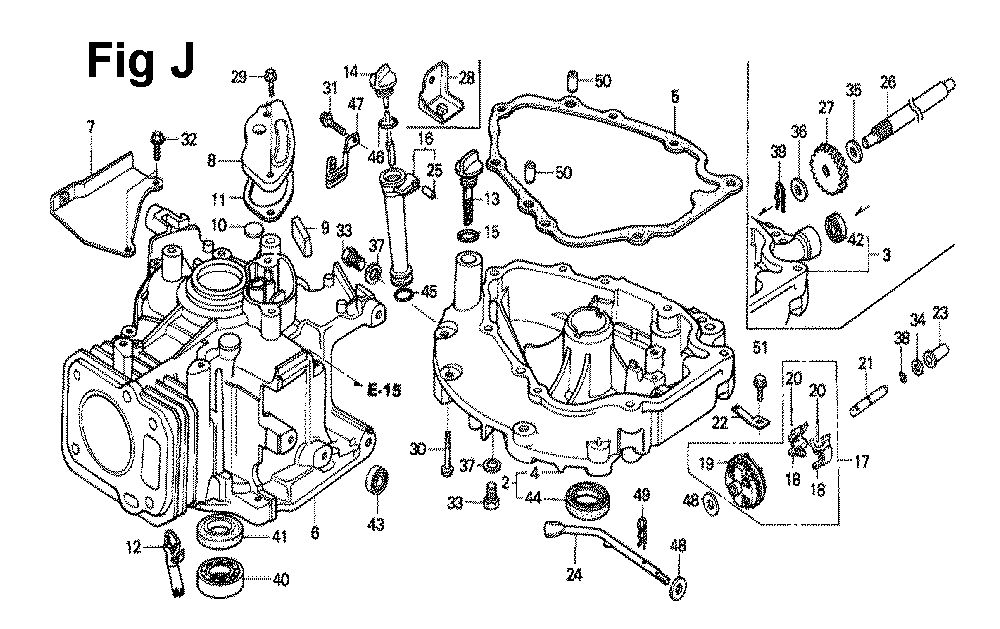 Fig-11 Diagram and Parts List for GXV120 Type N2SS Honda Engine