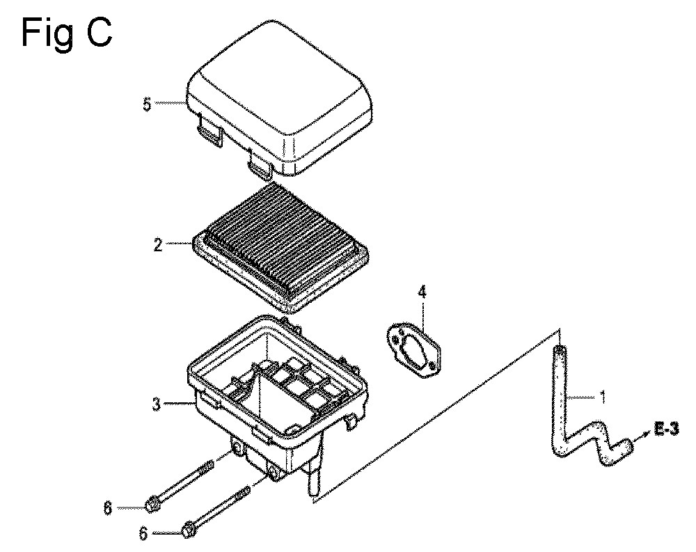 Fig-3 Diagram and Parts List for GC160LA Type PHA Honda Engine