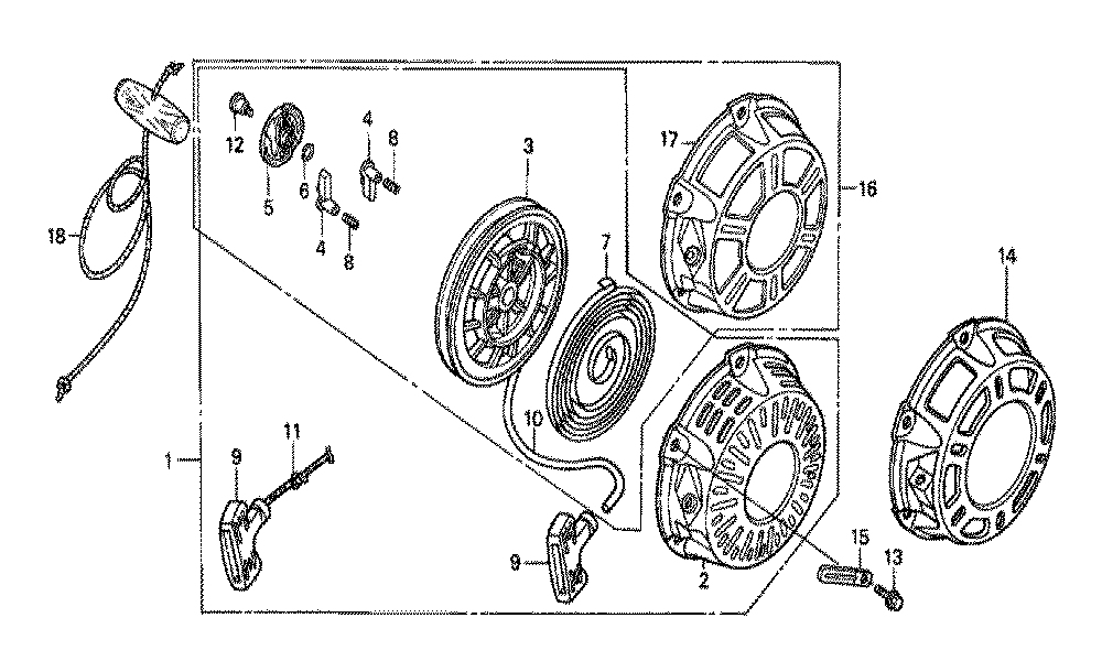 Fig-0 Diagram and Parts List for GX160K1 LJC7-Seri-20-8669999 Honda Engine