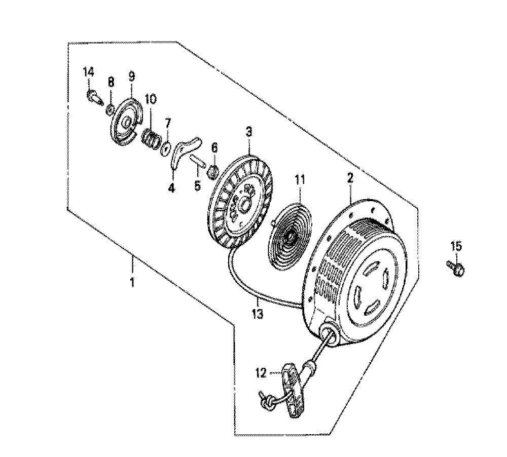Fig-0 Diagram and Parts List for GX240 Type QXE Honda Engine