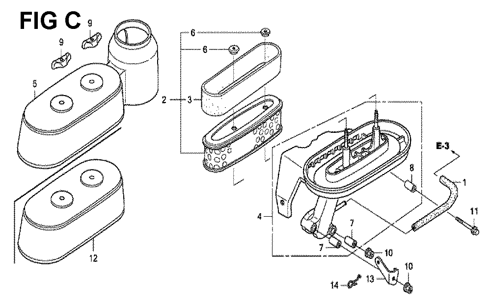 Fig-11 Diagram and Parts List for GXV160UH2 Type A12W Honda Engine