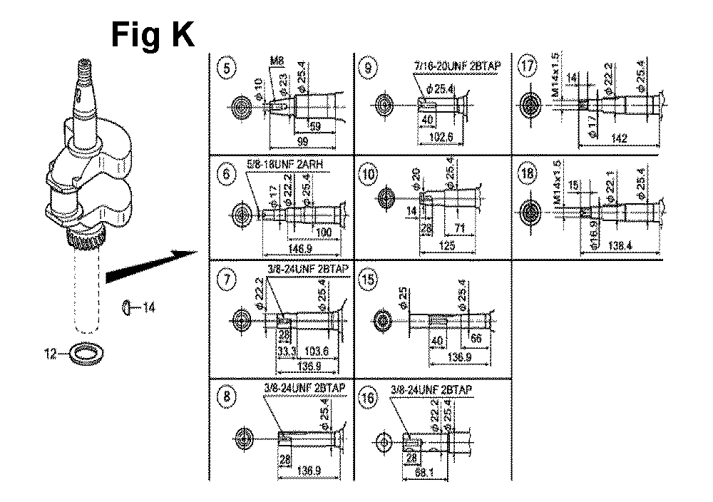 Fig-3 Diagram and Parts List for GXV160UH2 Type SFL Honda Engine