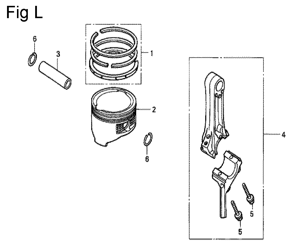 Fig-12 Diagram and Parts List for GC135 Type QHC Honda Engine