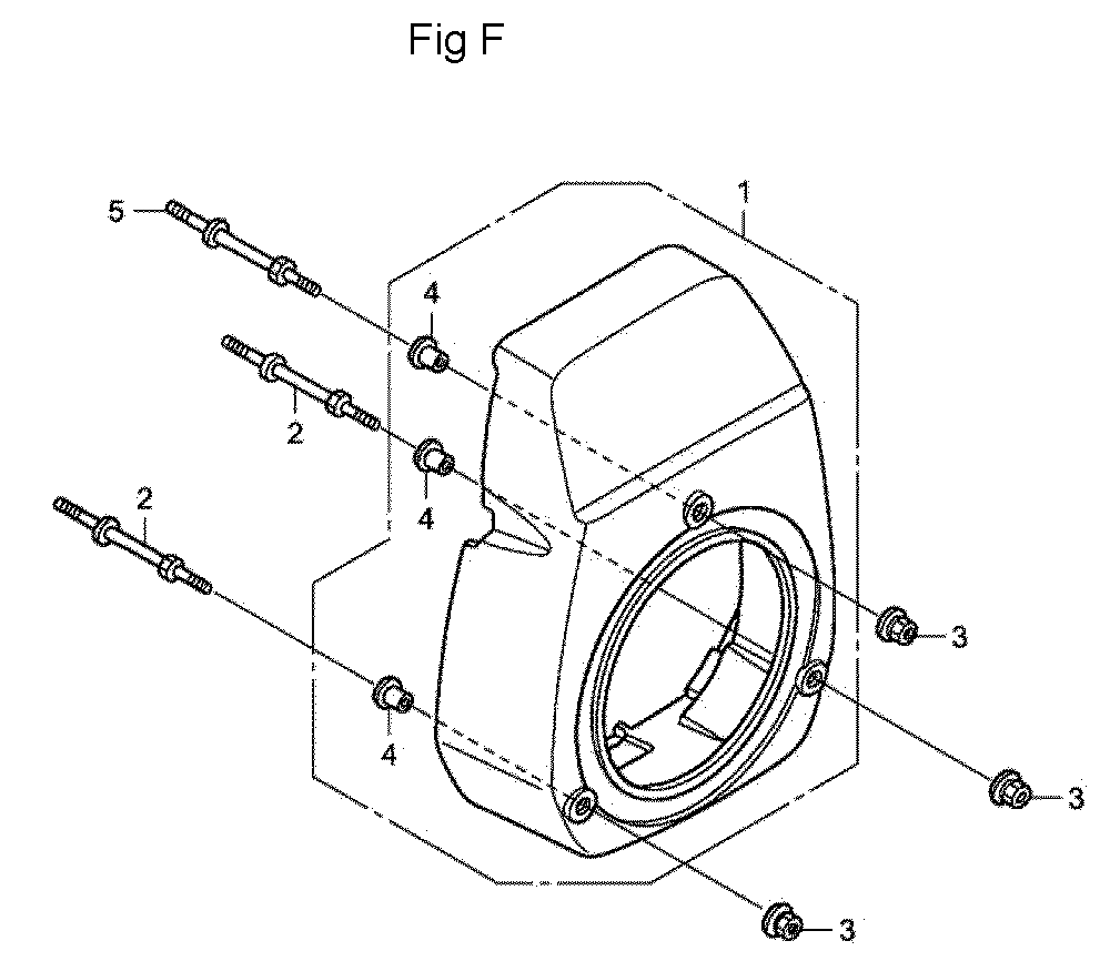 Fig-6 Diagram and Parts List for GC190A Type QHAF Honda Engine