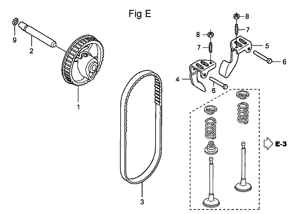 Fig-5 Diagram and Parts List for GC160LA Type MHAB Honda Engine