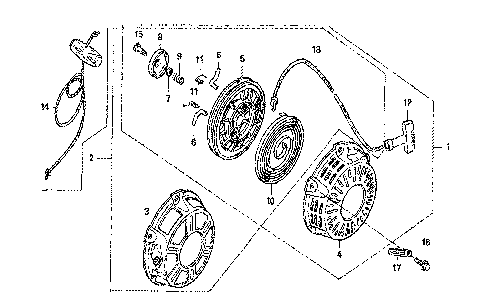 Fig-0 Diagram and Parts List for GX160K1 Type VES6 Honda Engine