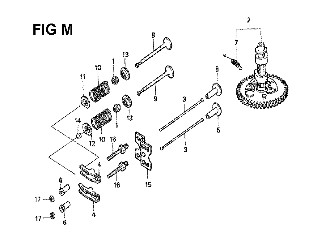 Fig-4 Diagram and Parts List for GXV340K1 Type DN3 Honda Engine