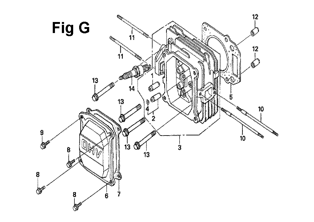Fig-3 Diagram and Parts List for GXV160UH2 Type N55 Honda Engine