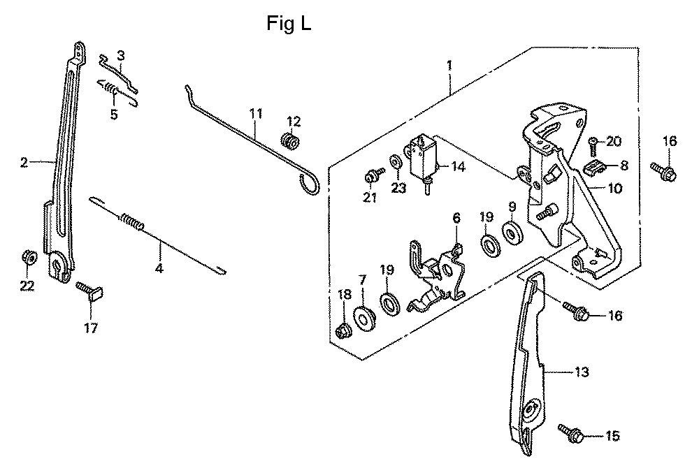 Fig-12 Diagram and Parts List for GC160A Type QHA1 Honda Engine