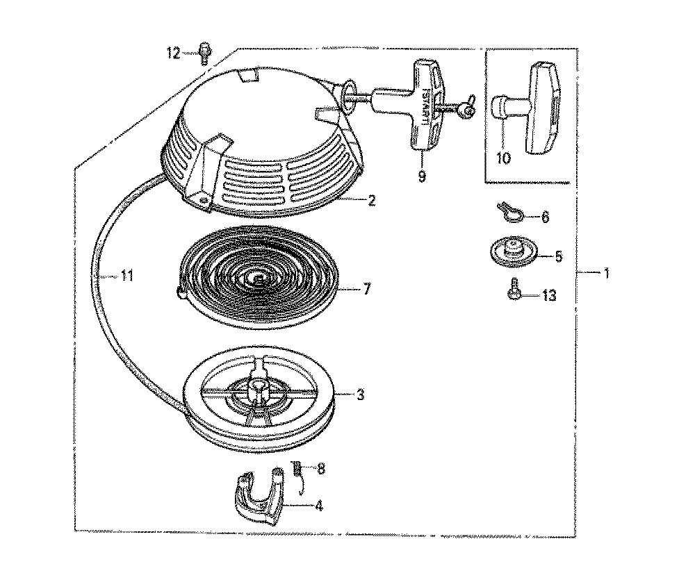 Fig-0 Diagram and Parts List for GXV160 Type N1C Honda Engine