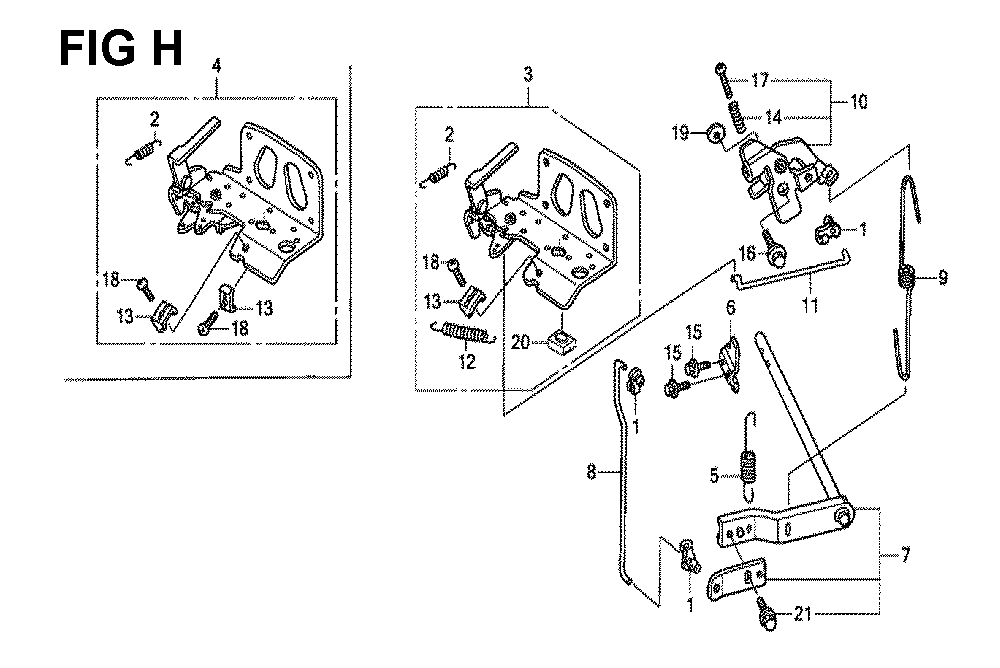 Fig-6 Diagram and Parts List for GXV530 Type SXE2 Honda Engine