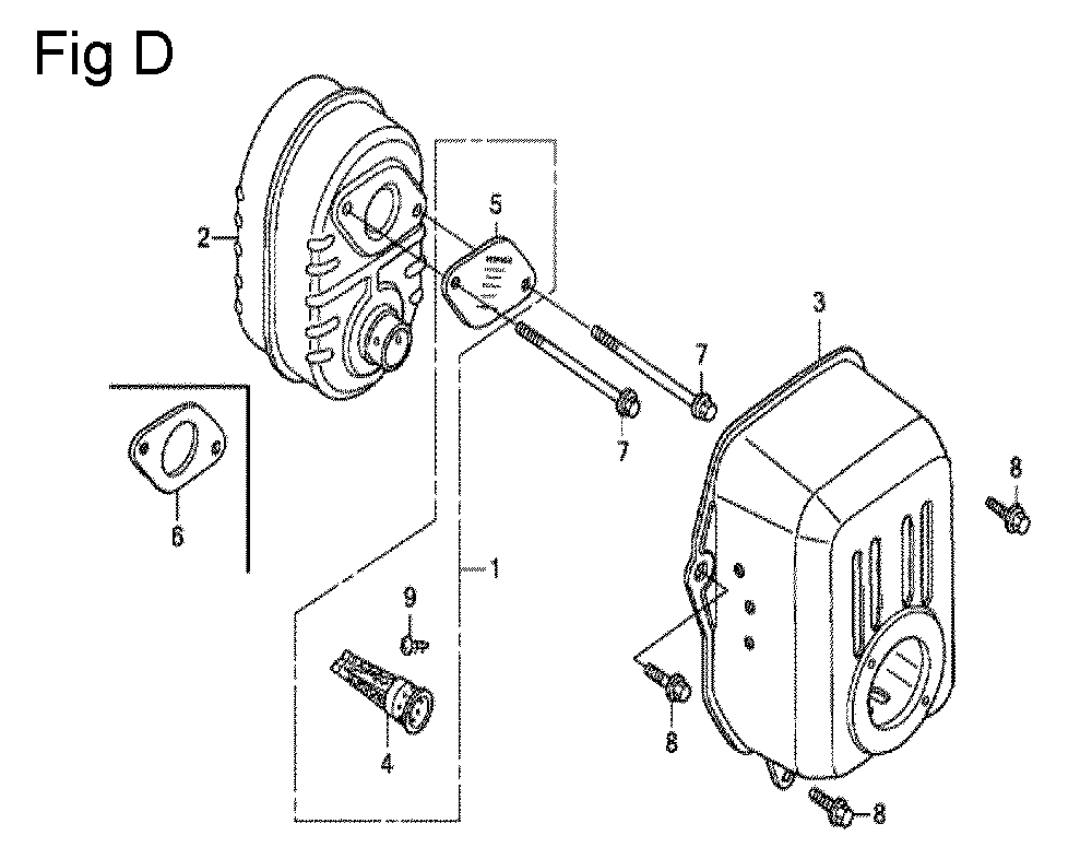 Fig-4 Diagram and Parts List for GC190LA Type QHC Honda Engine