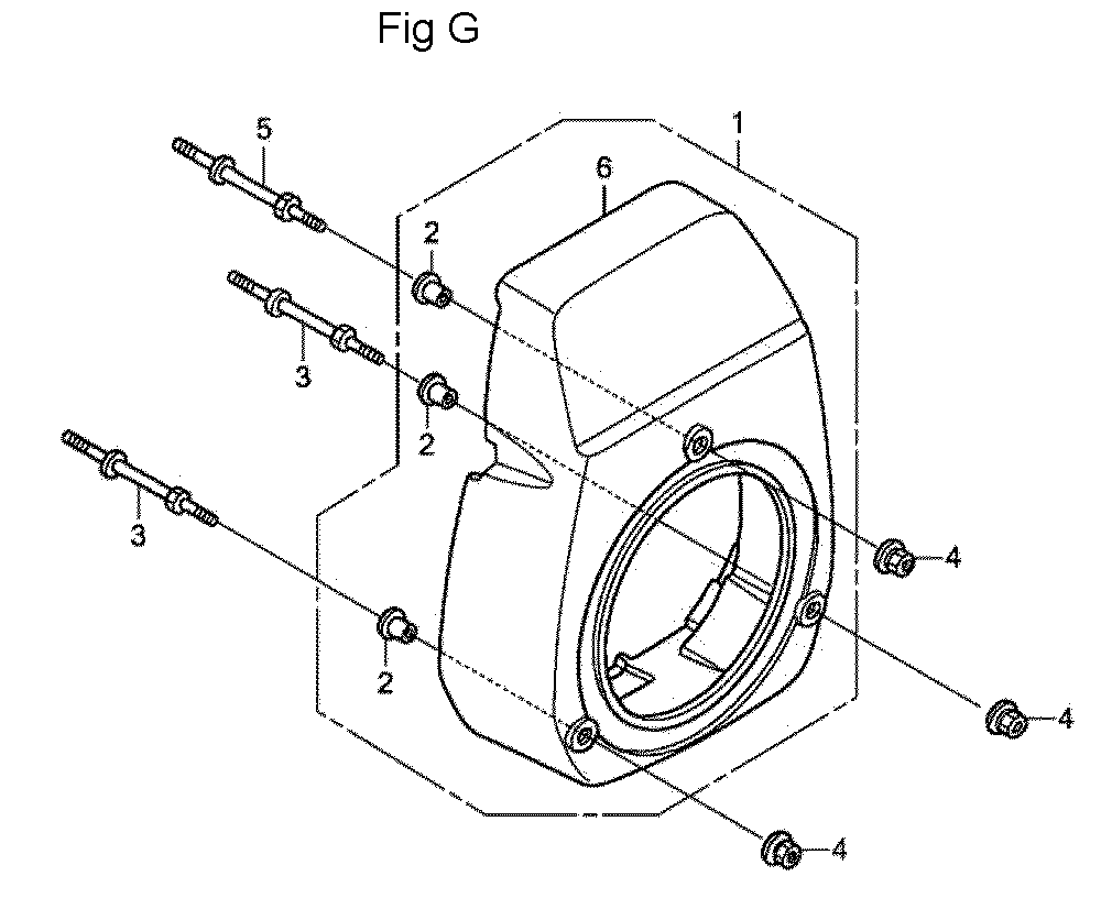 Fig-7 Diagram and Parts List for GC190LA Type QHAF Honda Engine
