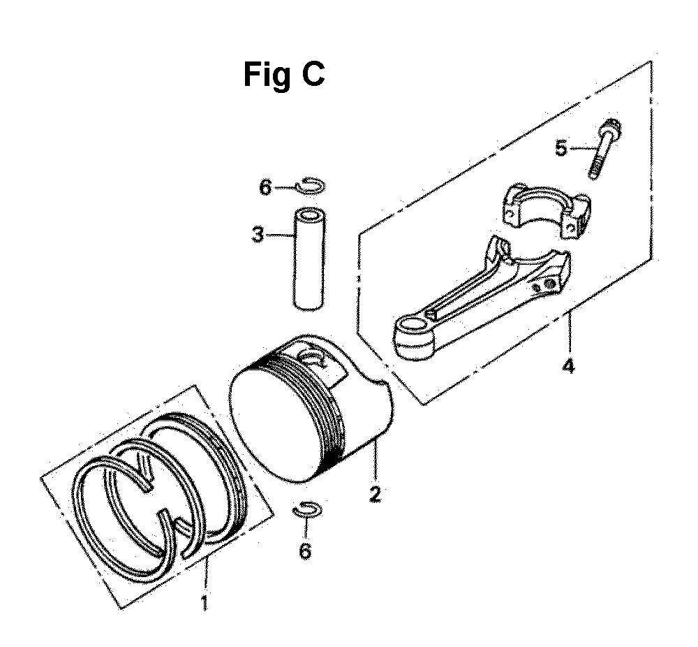 Fig-3 Diagram and Parts List for GXV140 Type A1 Honda Engine