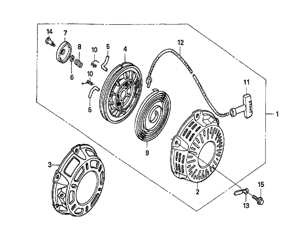 Fig-0 Diagram and Parts List for GX160U1 Type WME4 Honda Engine