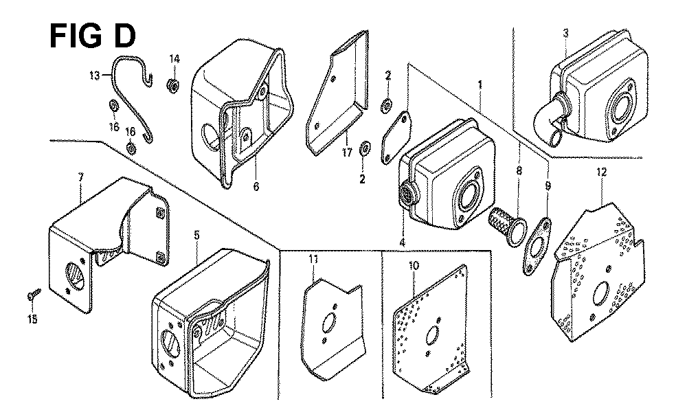 Fig-6 Diagram and Parts List for GXV160K1 Type N126 Honda Engine