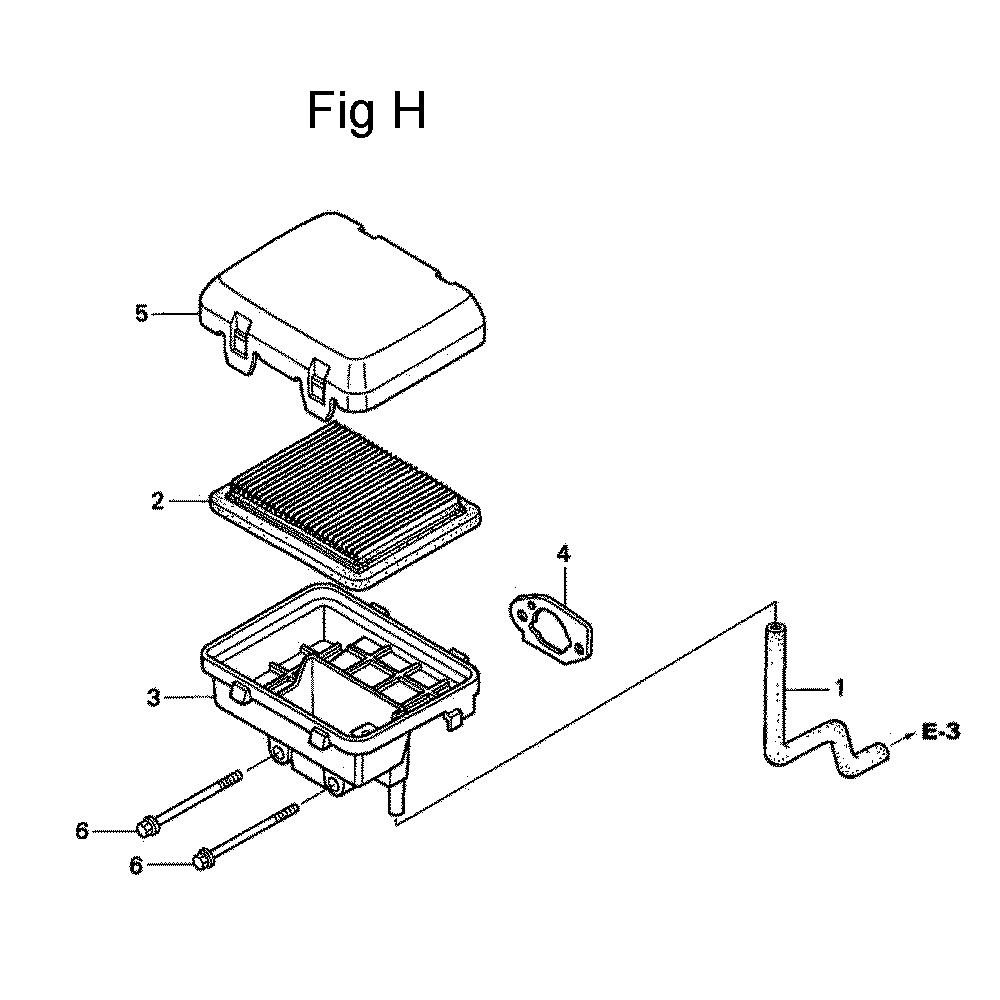 Fig-8 Diagram and Parts List for GC135 Type QHA1 Honda Engine