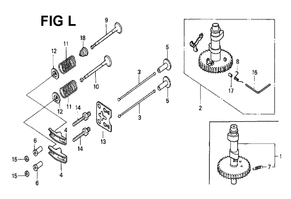Fig-5 Diagram and Parts List for GXV140 Type MAK Honda Engine