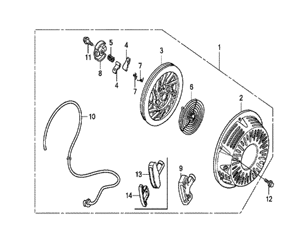 Fig-0 Diagram and Parts List for GX270U Type SMX4 Honda Engine