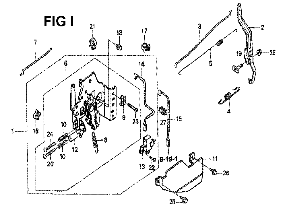 Fig-7 Diagram and Parts List for GXV160H2 Type N1F5 Honda Engine