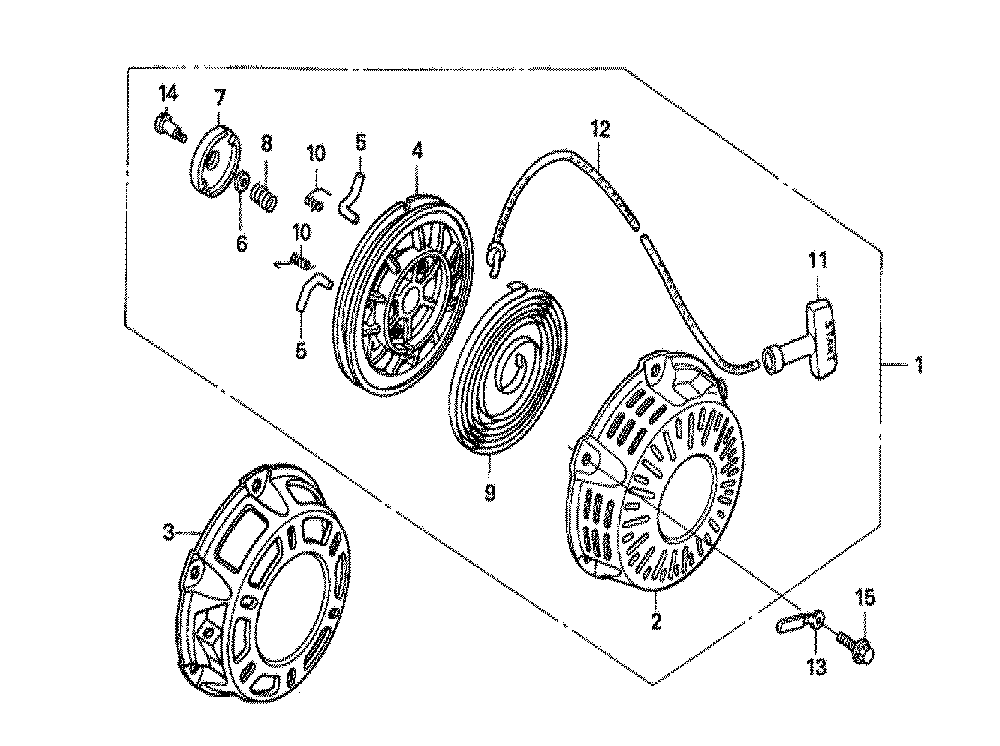 Fig-0 Diagram and Parts List for GX160U1 Type VSD Honda Engine
