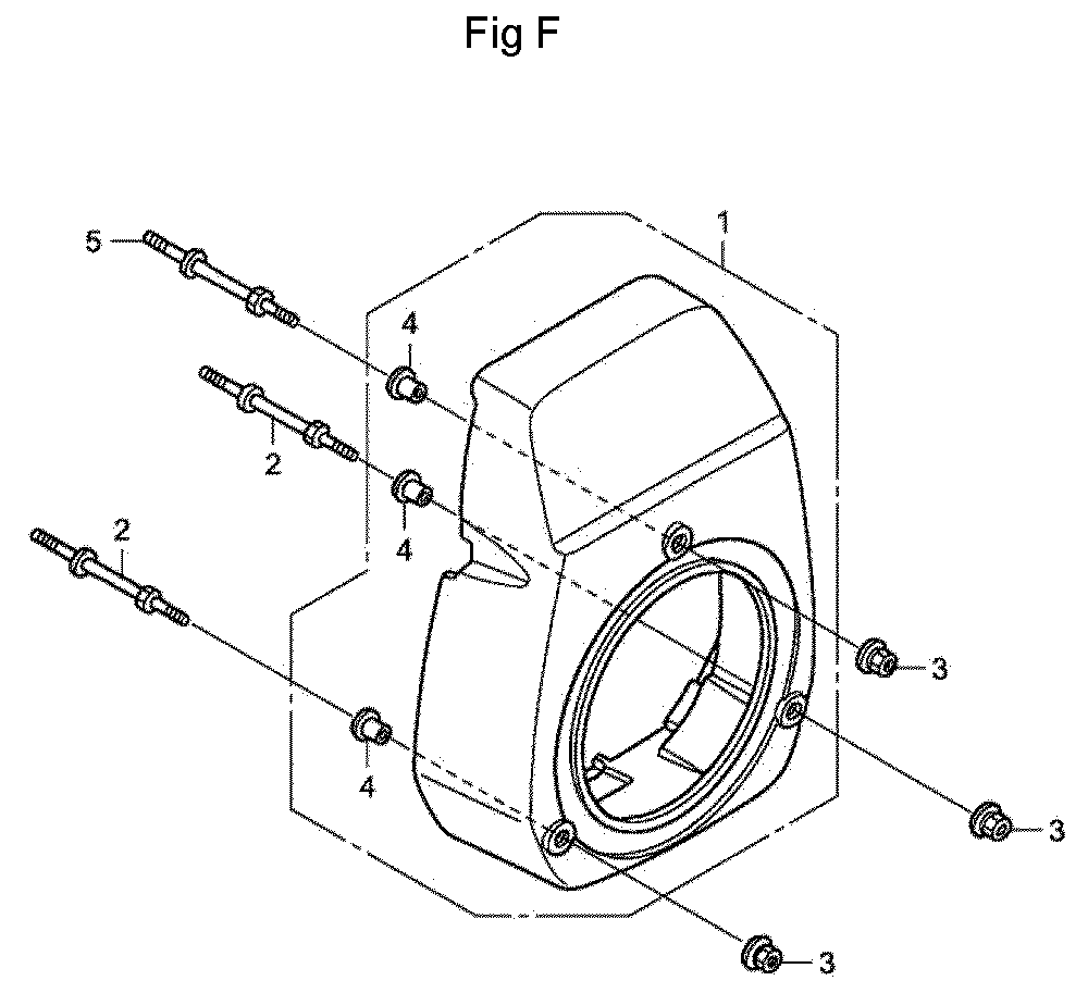 Fig-6 Diagram and Parts List for GC190A Type QHAD Honda Engine