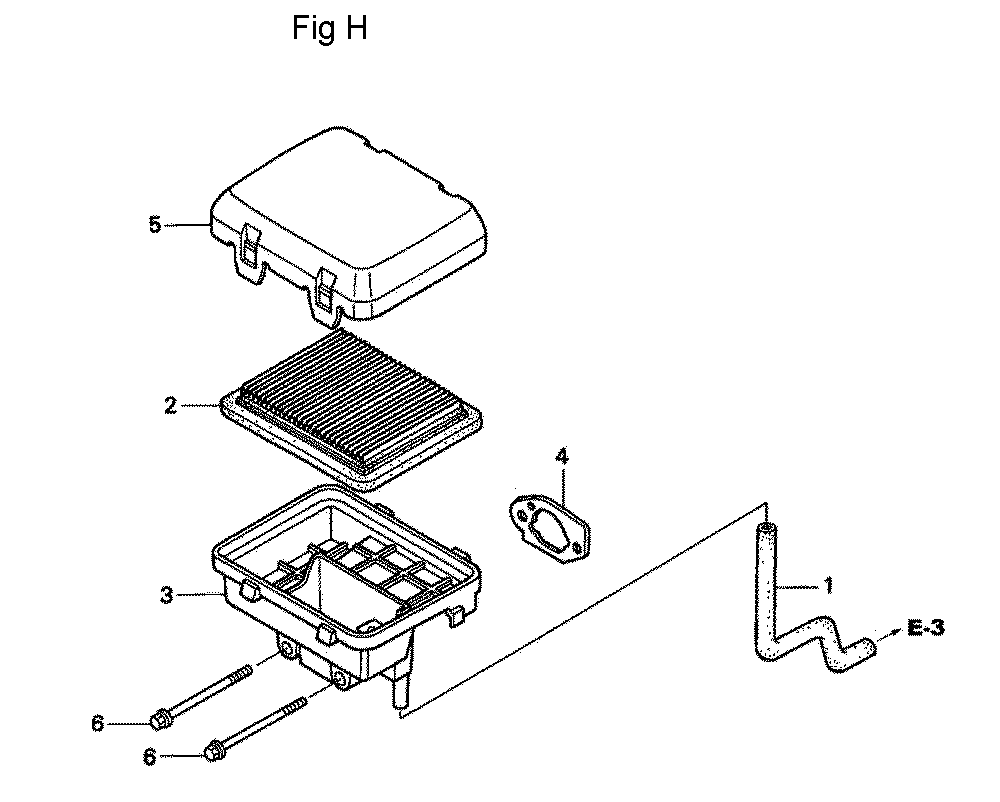 Fig-8 Diagram and Parts List for GC160A Type MEA2 Honda Engine