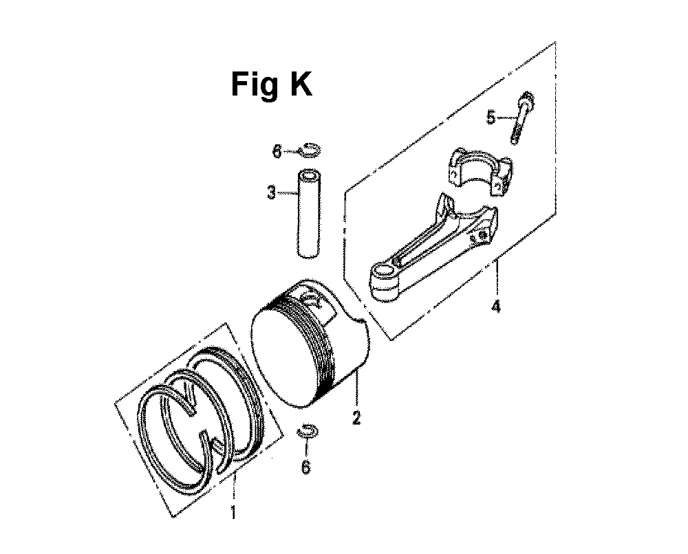 Fig-5 Diagram and Parts List for GXV140 Type A2G Honda Engine
