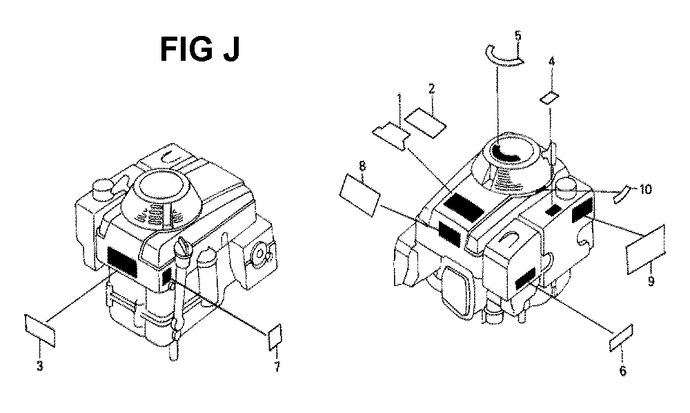 Fig-6 Diagram and Parts List for GXV340 Type DNE2 Honda Engine