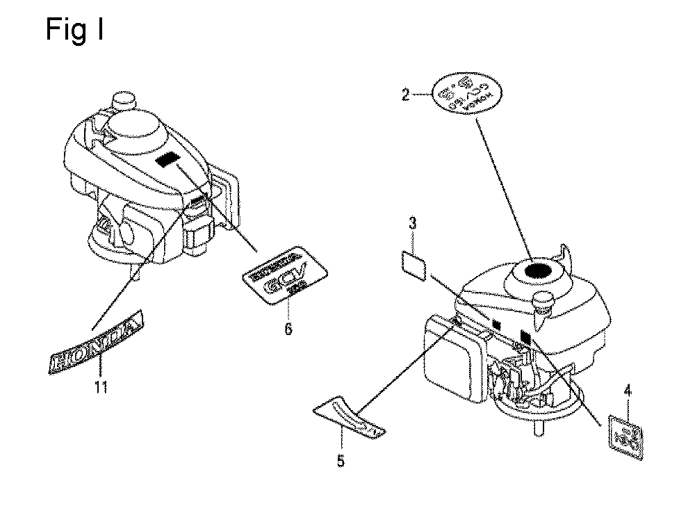 Fig-9 Diagram and Parts List for GCV160LA Type E1A2 Honda Engine