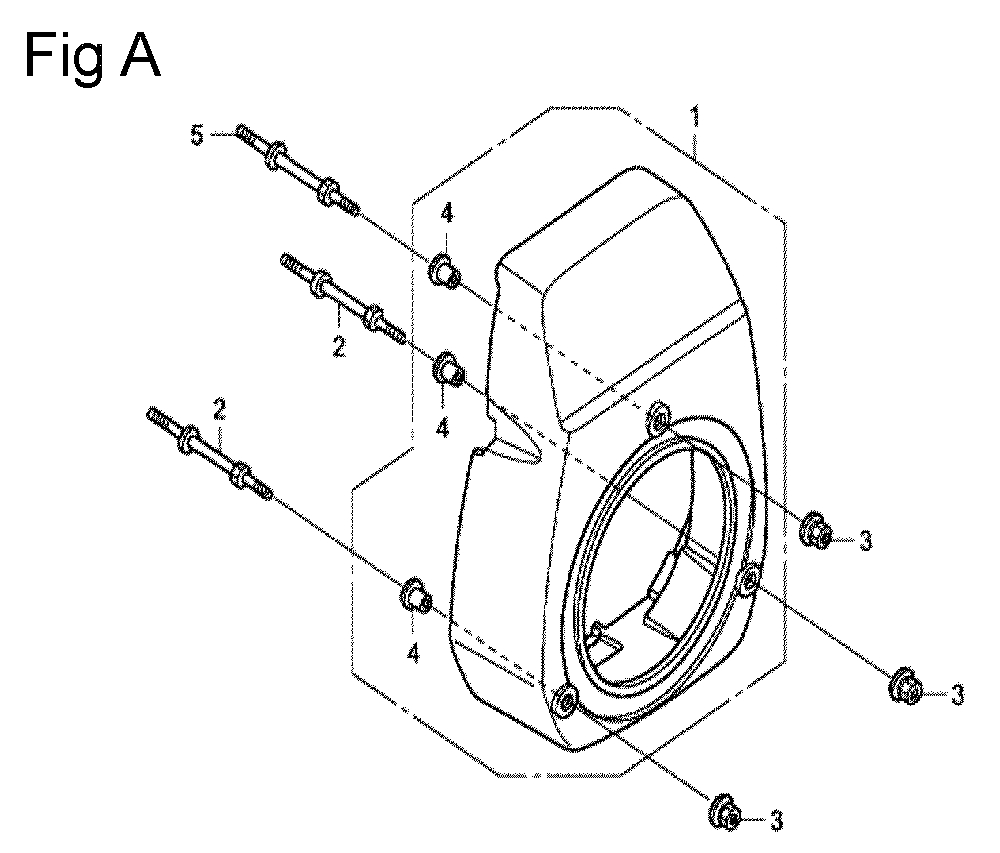 Fig-1 Diagram and Parts List for GC190A Type VXU Honda Engine