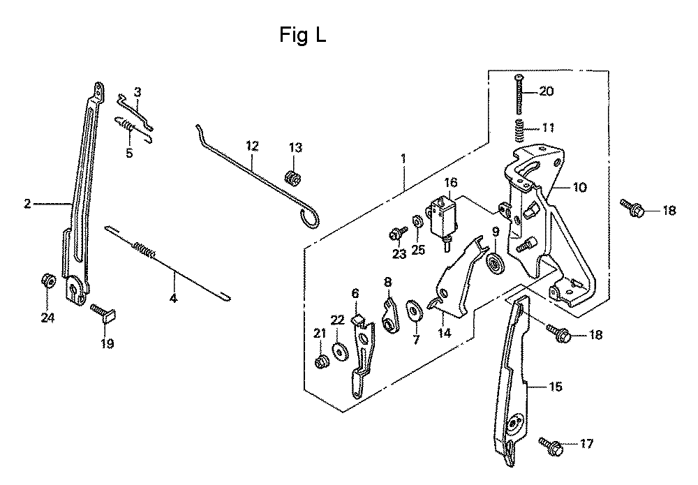 Fig-12 Diagram and Parts List for GC160 Type VHA Honda Engine