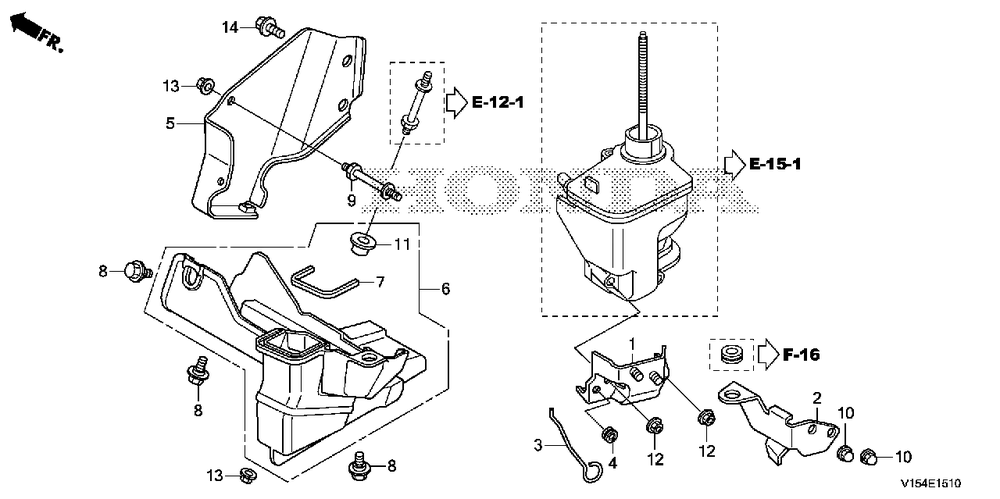 Air Guide Diagram and Parts List for HSM1336IK2 (Type  ATDR)(SBCJ-5500001 - 5509999) Honda Snow Blower